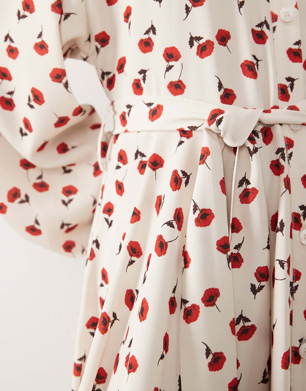 IYAL collar detail button up maxi dress in cream rose print