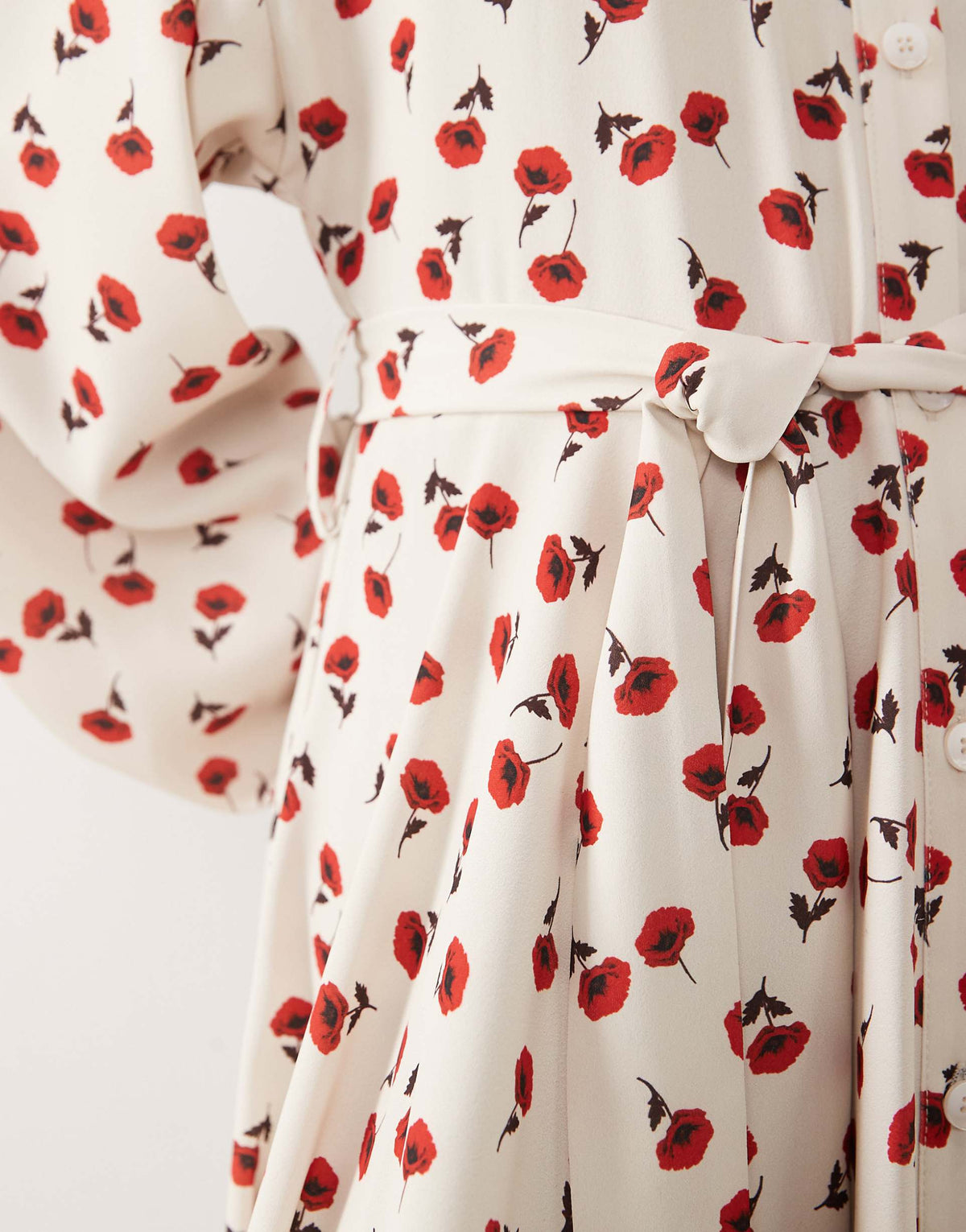 IYAL collar detail button up maxi dress in cream rose print