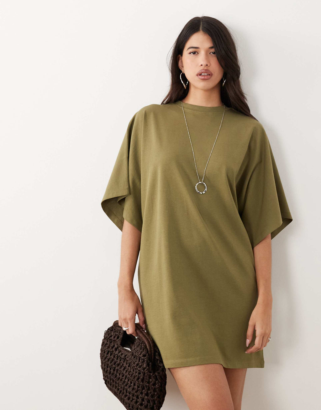 ASOS DESIGN mini batwing tshirt dress