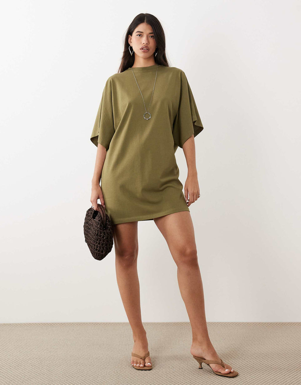 ASOS DESIGN mini batwing tshirt dress