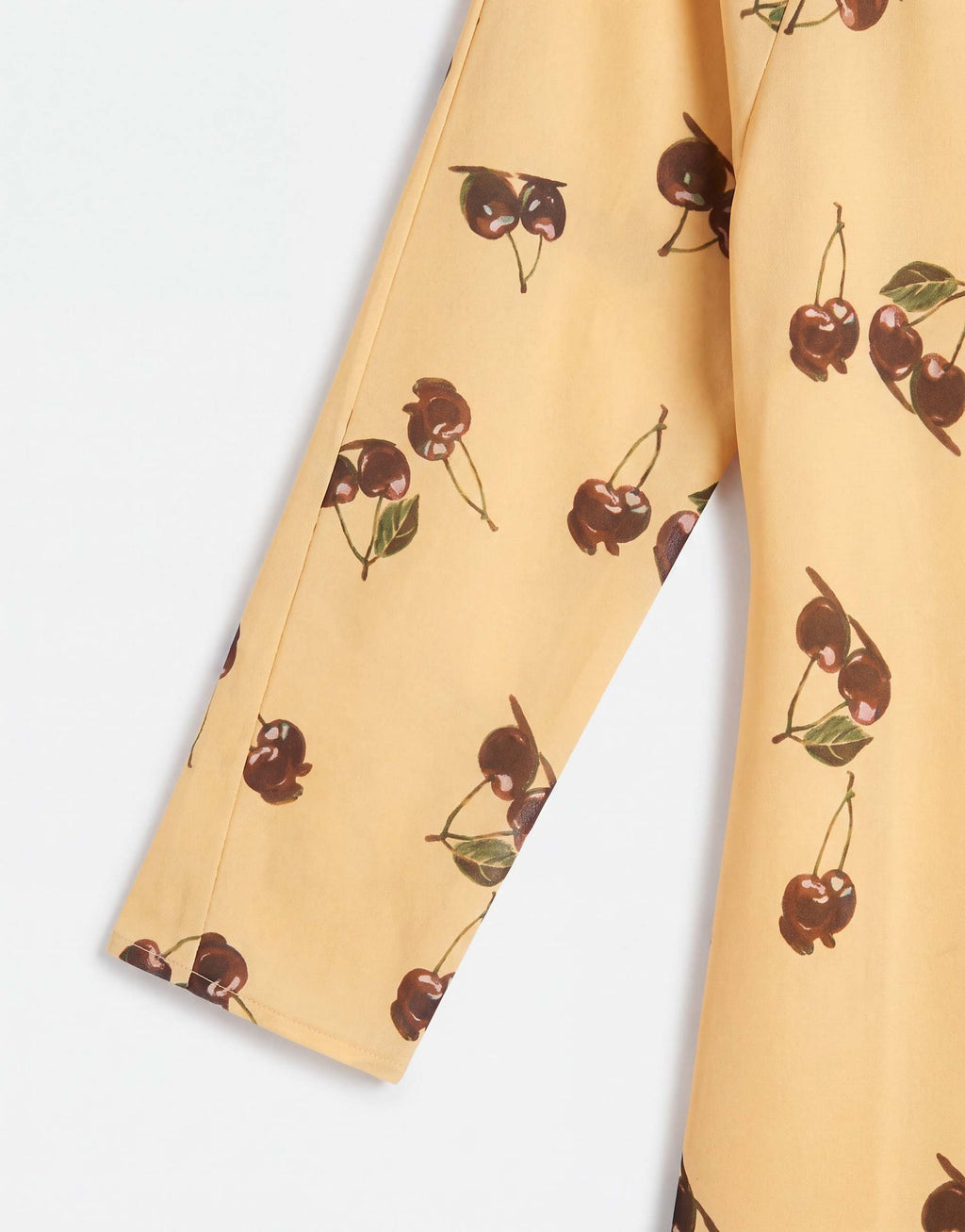 ASOS DESIGN chiffon mini dress with batwing sleeve in cherry print