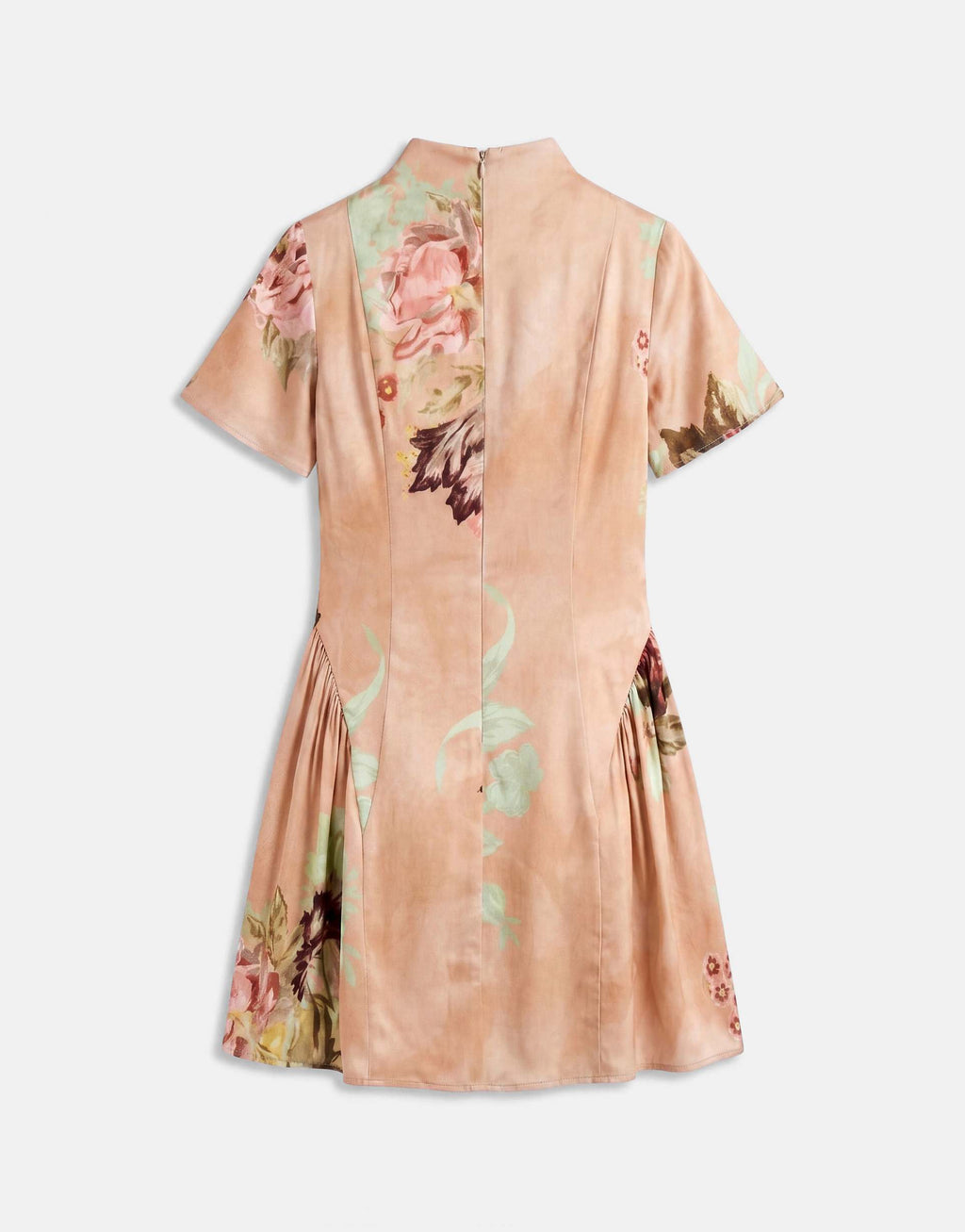 ASOS DESIGN floral satin mini dress in all over floral
