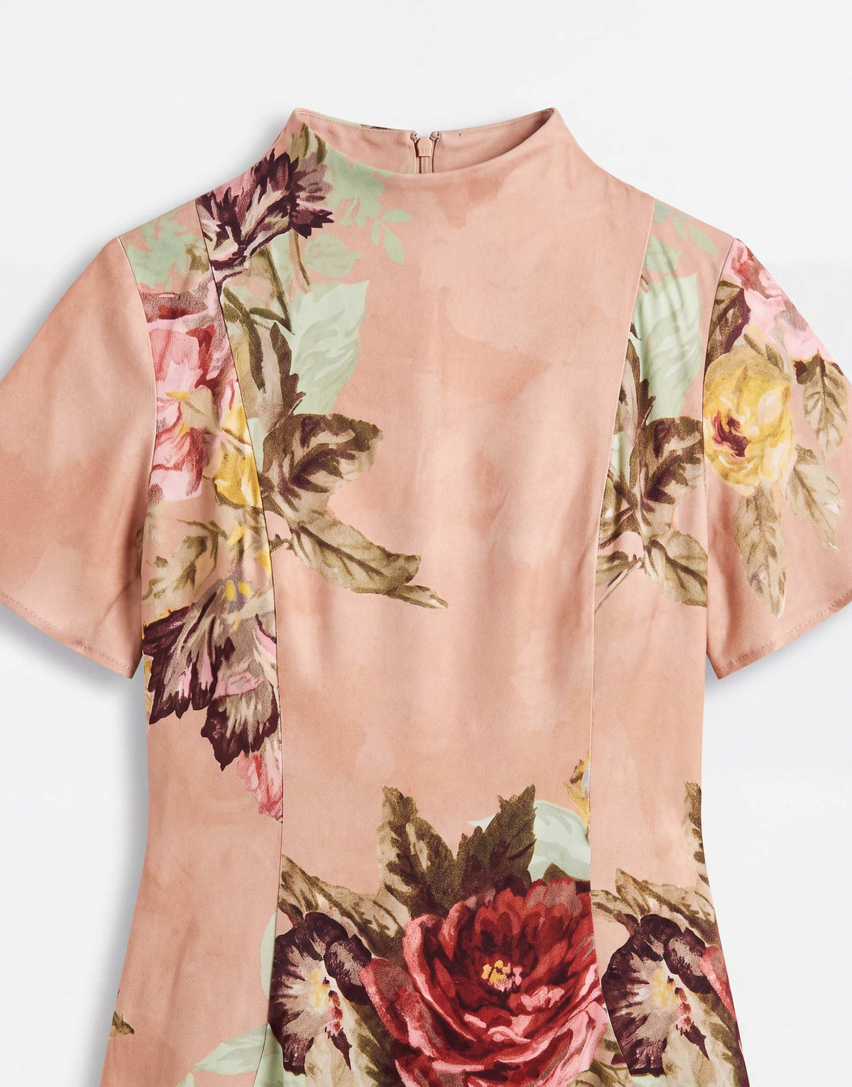 ASOS DESIGN floral satin mini dress in all over floral