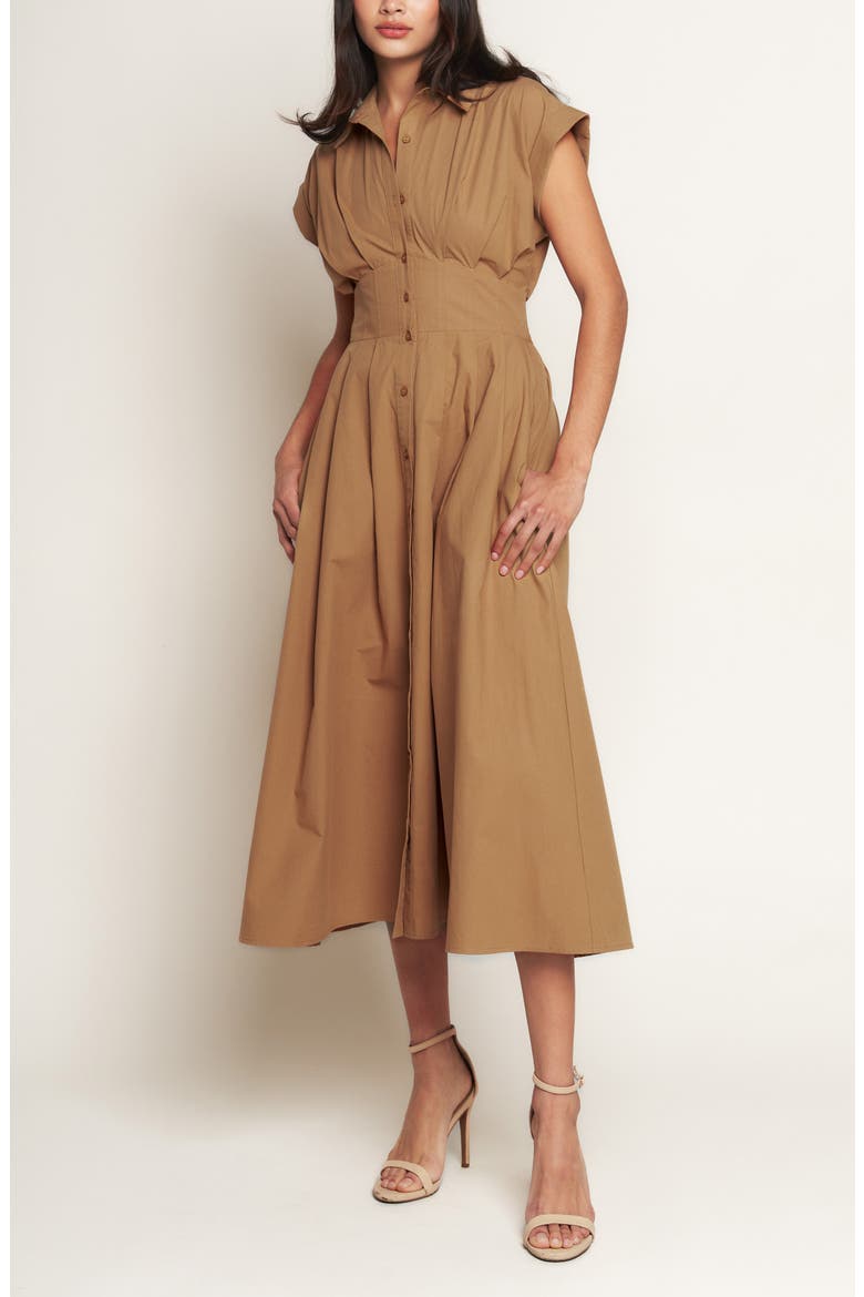 Corset Midi Fit & Flare Dress
