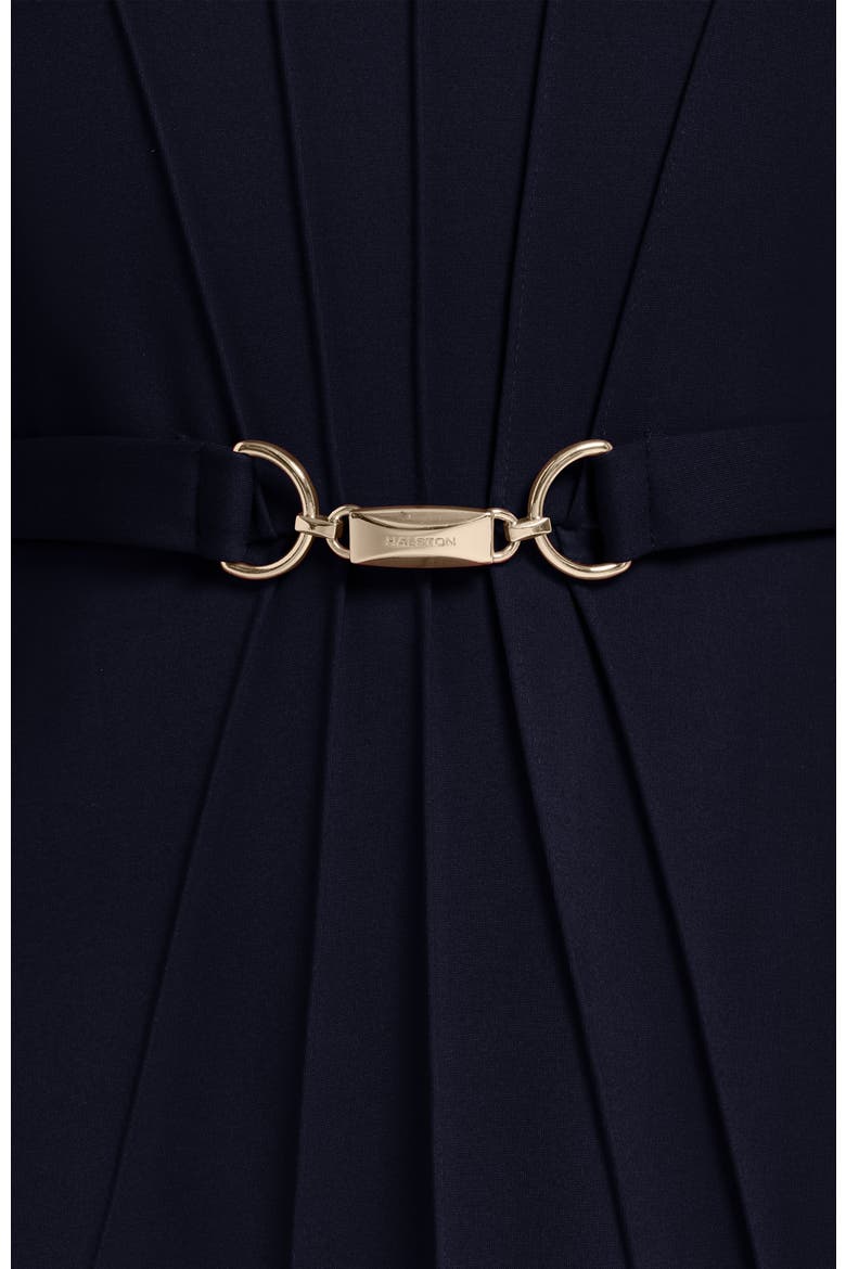 Long Sleeve Knit Midi Dress with Hardware