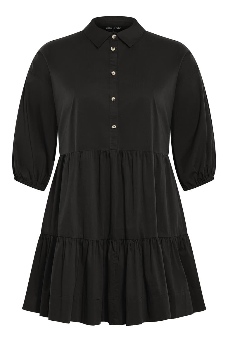Vanessa Tiered Shirtdress
