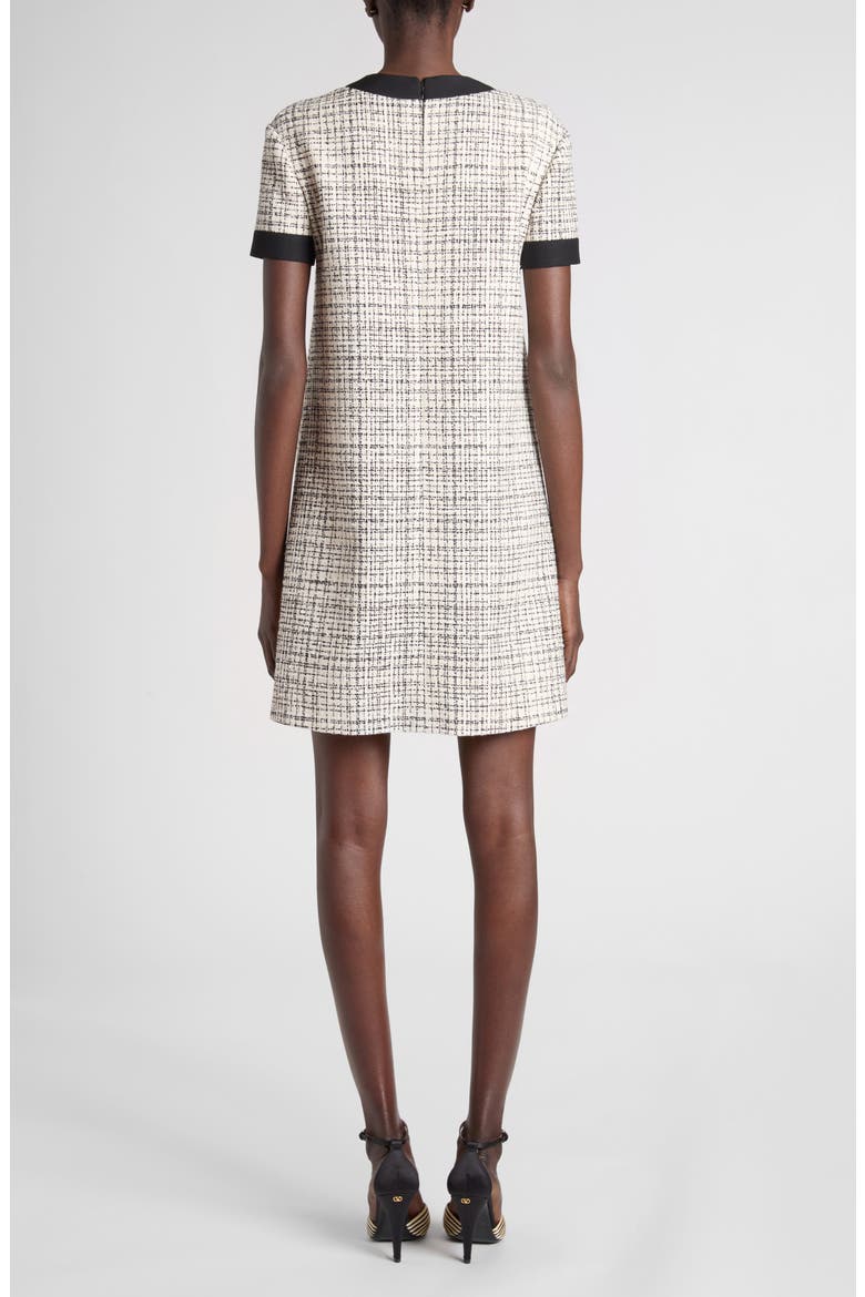 Short Sleeve Tweed Minidress
