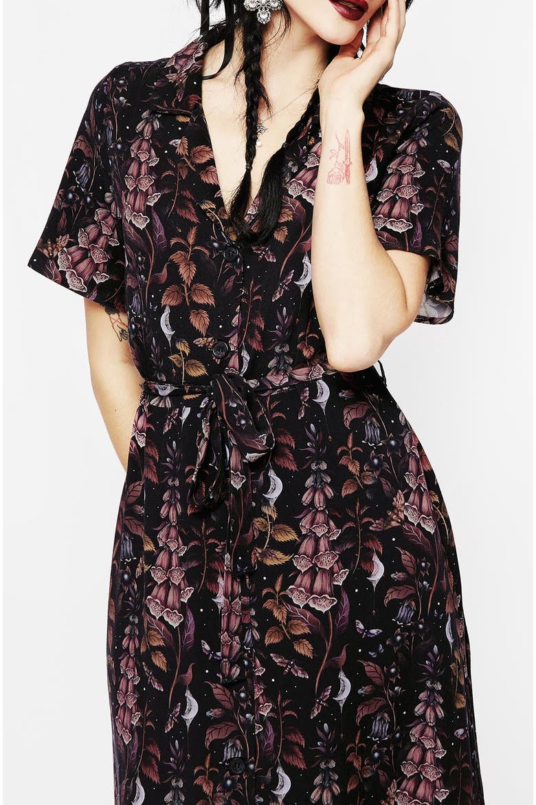 Foxglove Midi Shirt Dress