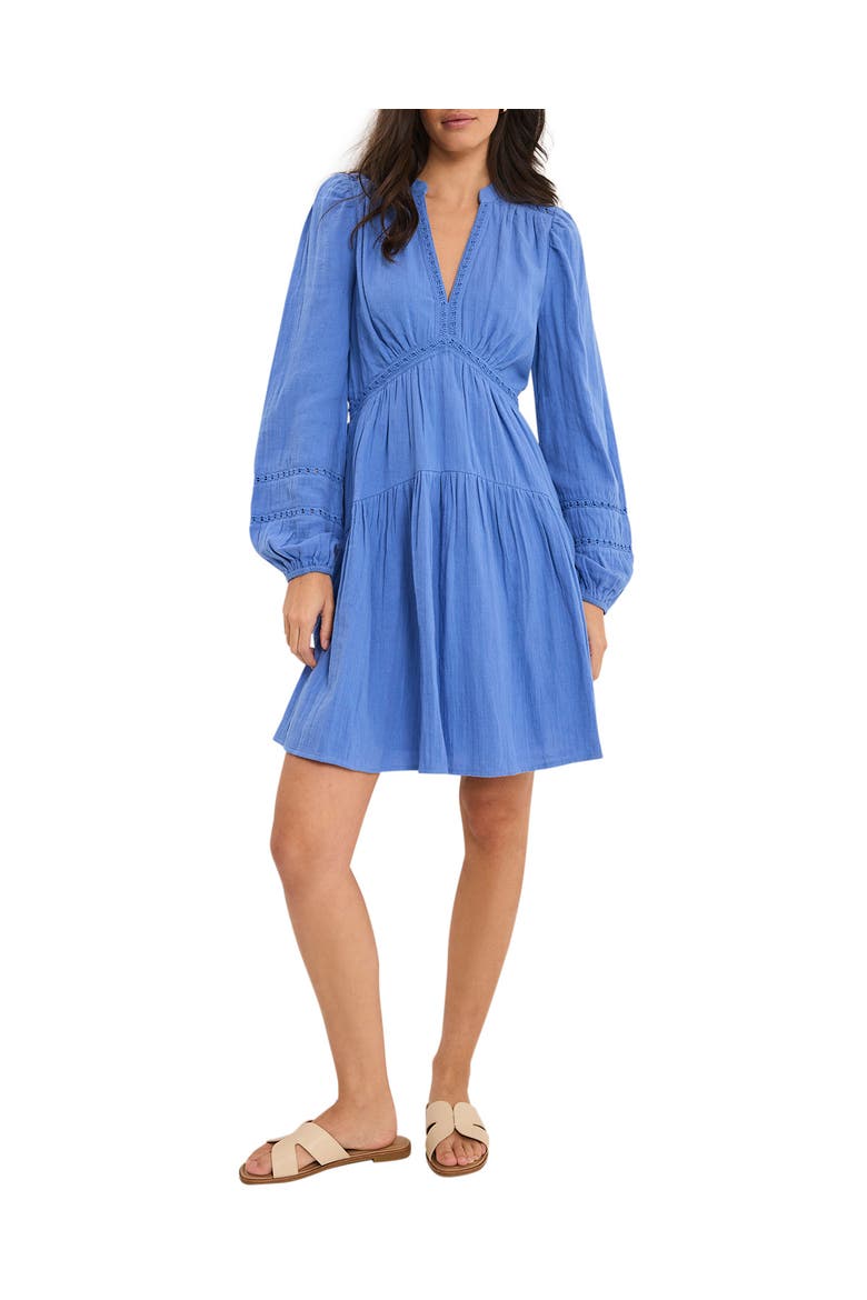 Cotton Cheesecloth Mini Dress