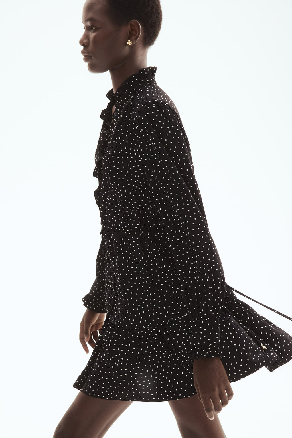 Ruffle-Trimmed Dress