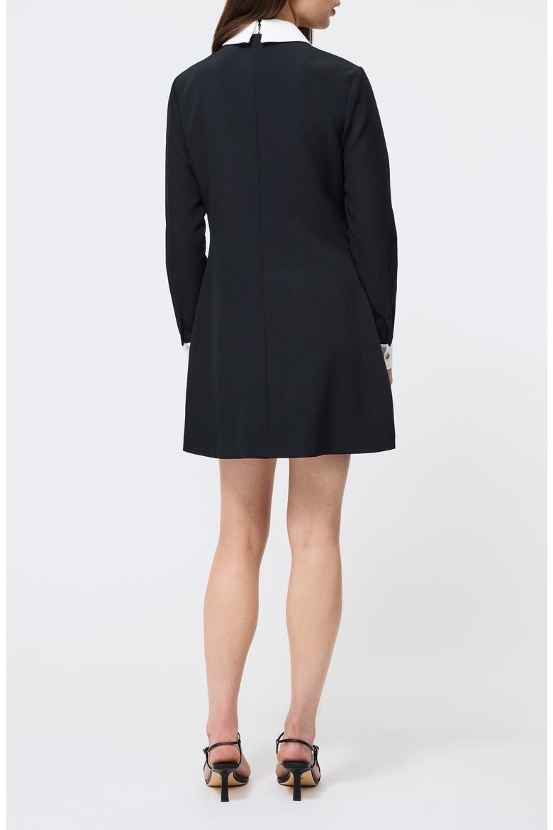 Echo Collared Long Sleeve Shift Dress