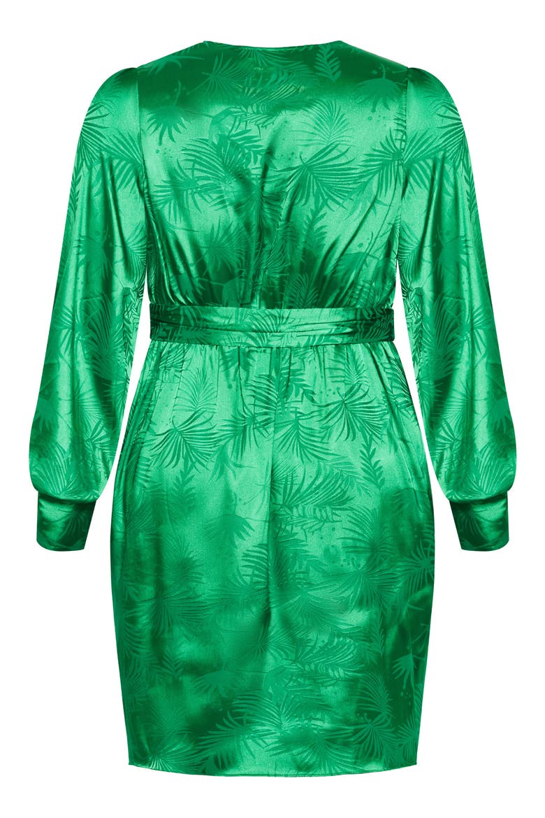 Sara Long Sleeve Faux Wrap Dress