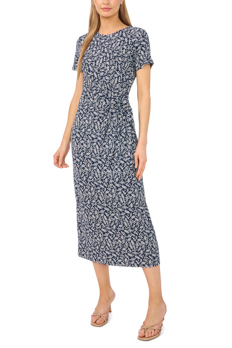 Side Tie Midi Dress