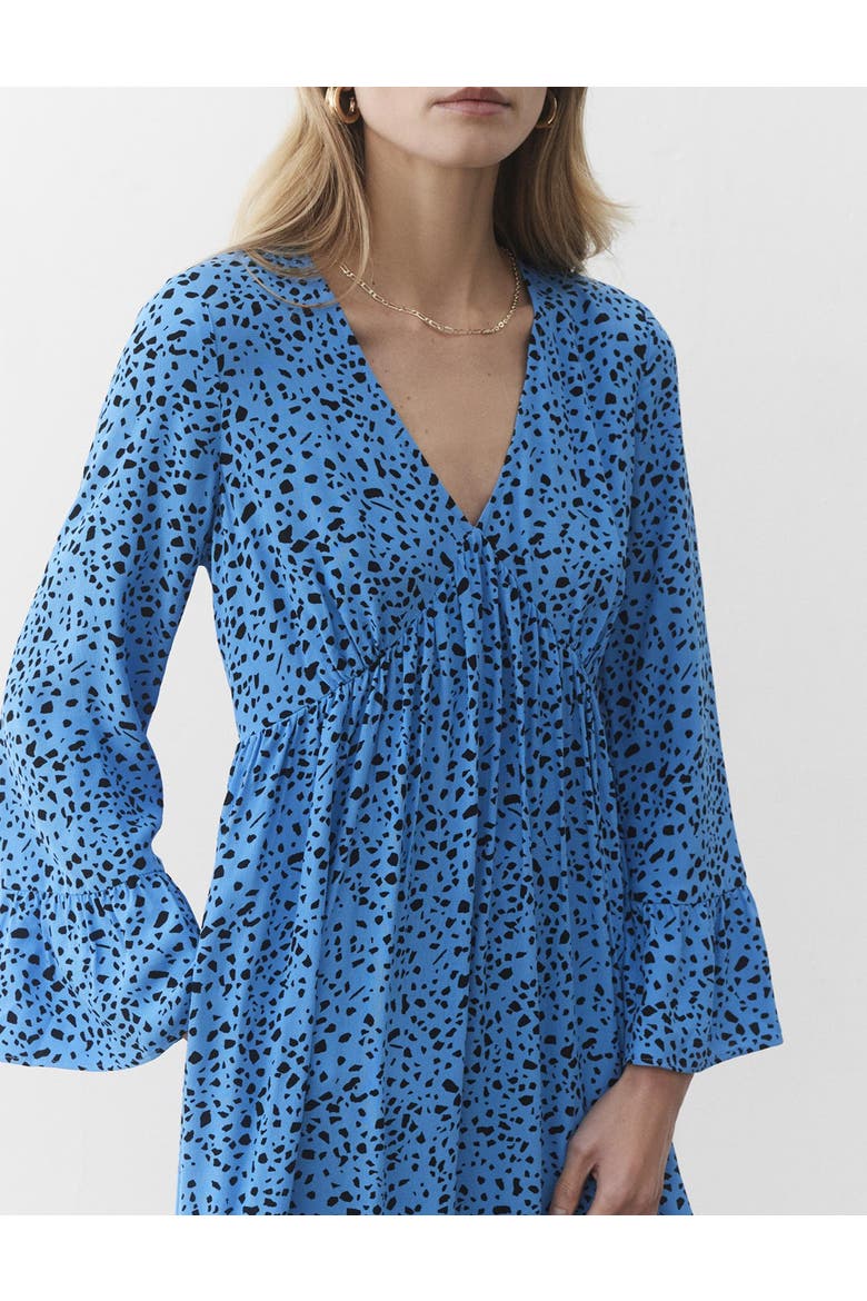Laura V-Neck Animal Print Midi Dress