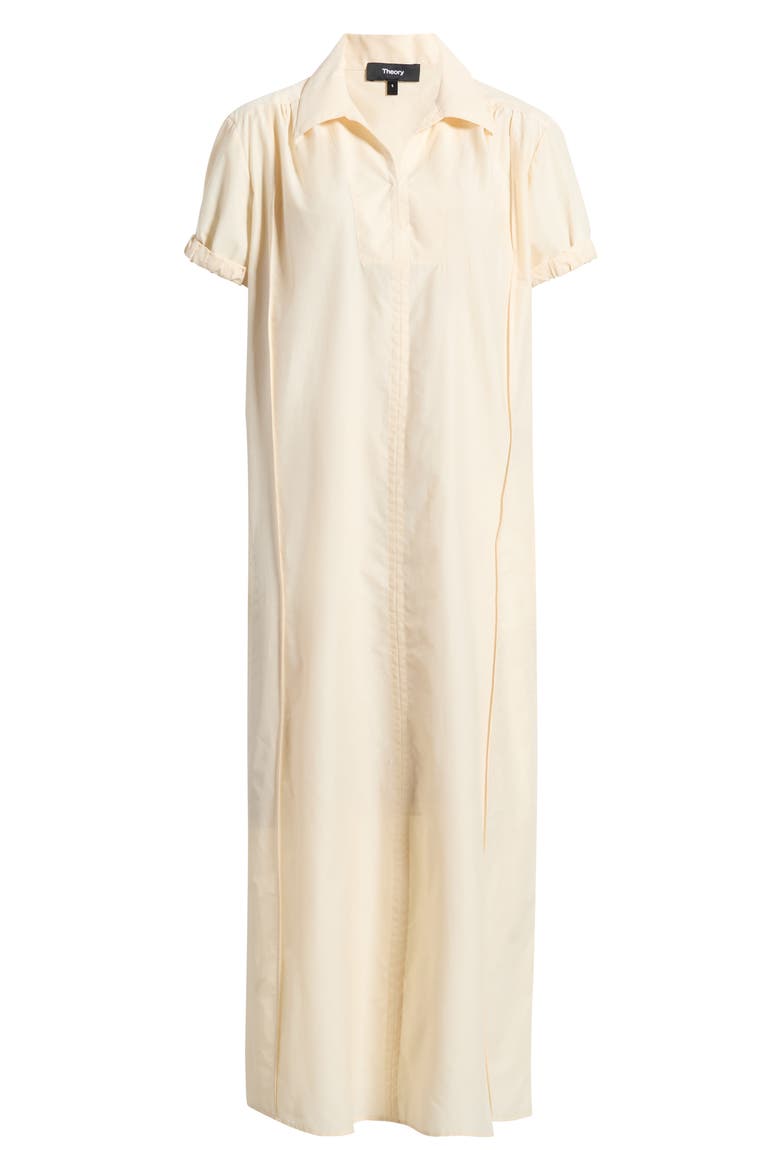 Gathered Polo Midi Dress