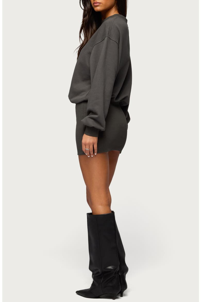 Jannah Long Sleeve Sweatshirt Minidress
