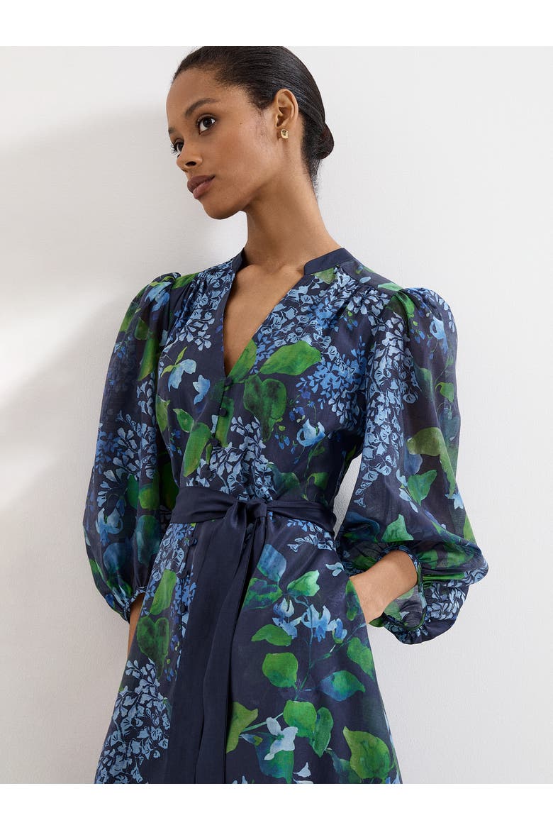 Nixie Printed Midi Wrap Dress