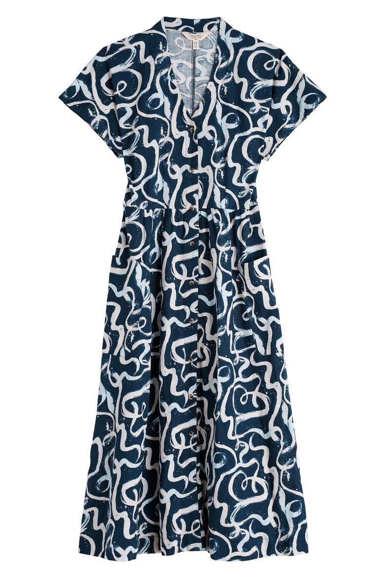 Fowen Print Organic Cotton Shirtdress