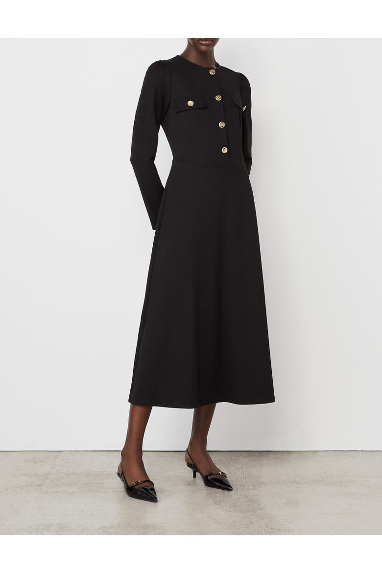 Gilly Ponte Jersey Midi Dress