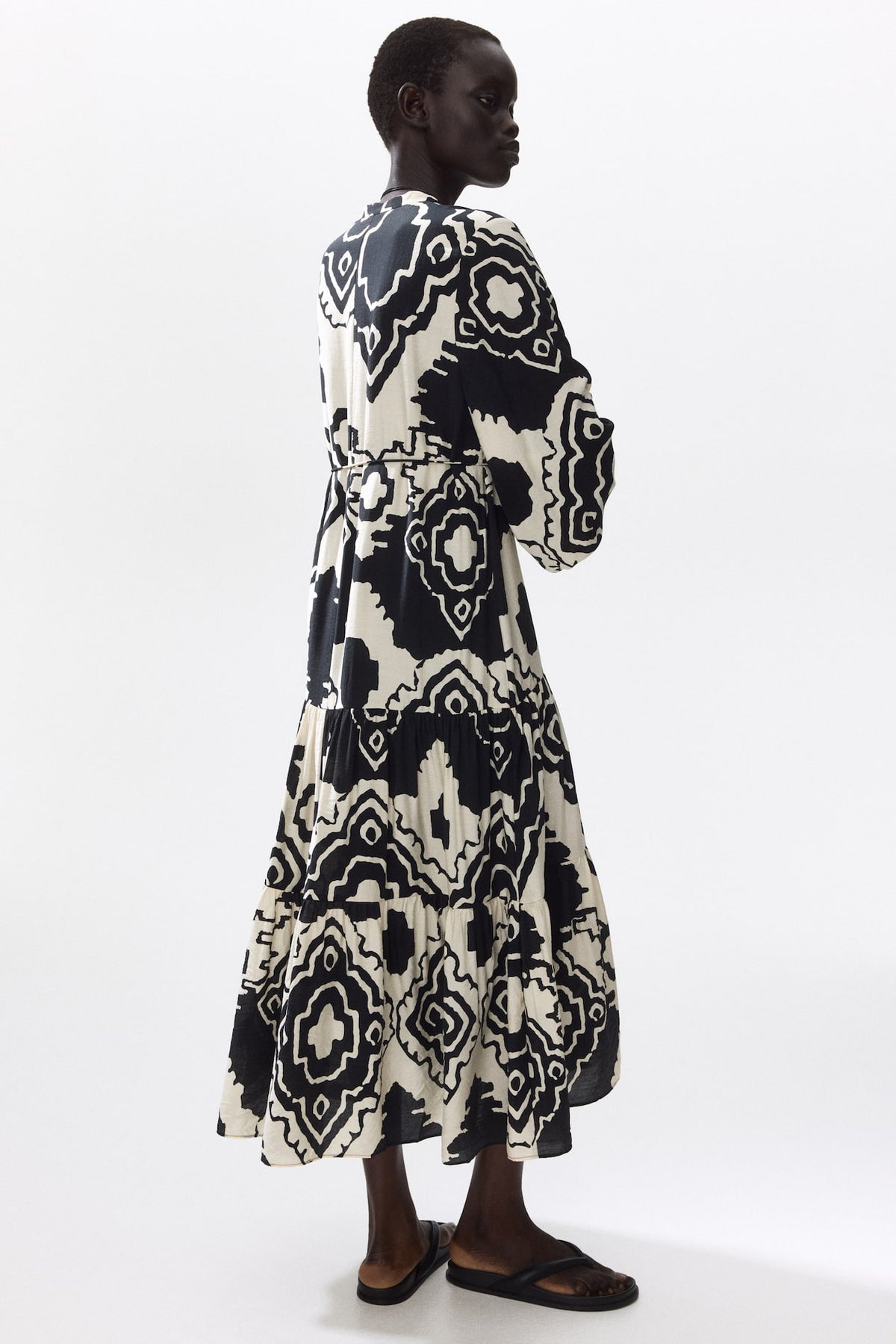 Printed Tiered Dress