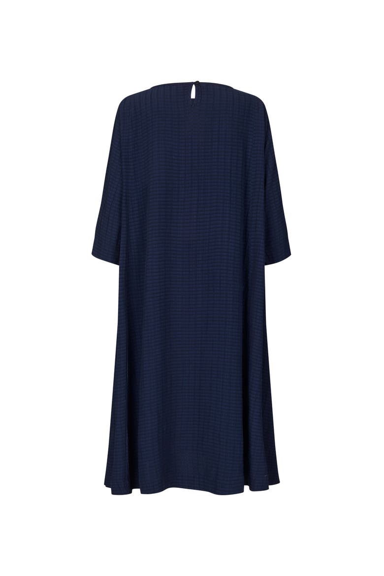 Nabia 3/4 Sleeve A-Line Midi Dress