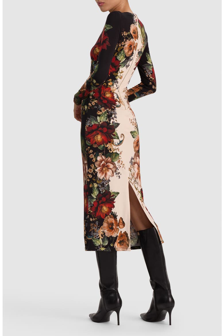 Delora Floral Midi Dress