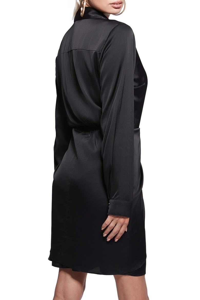 Alya Long Sleeve Mini Shirtdress