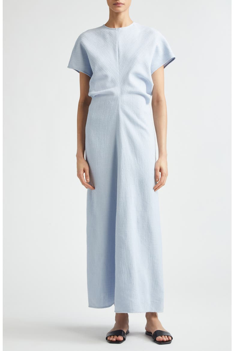 Crinkle Texture Knit Maxi Dress