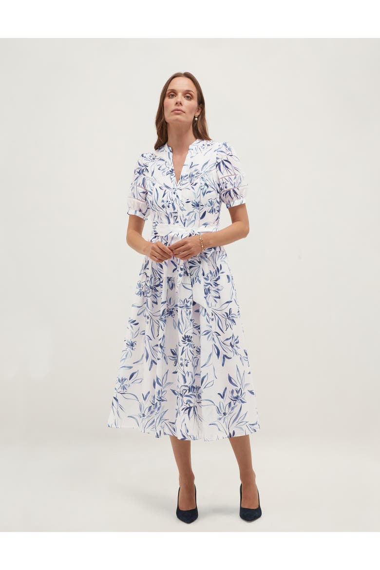 Annabella Floral Print Midi Dress