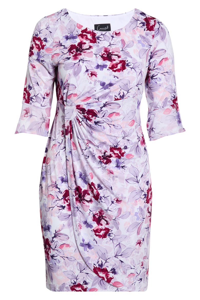 Gathered Long Bell Sleeve Dress