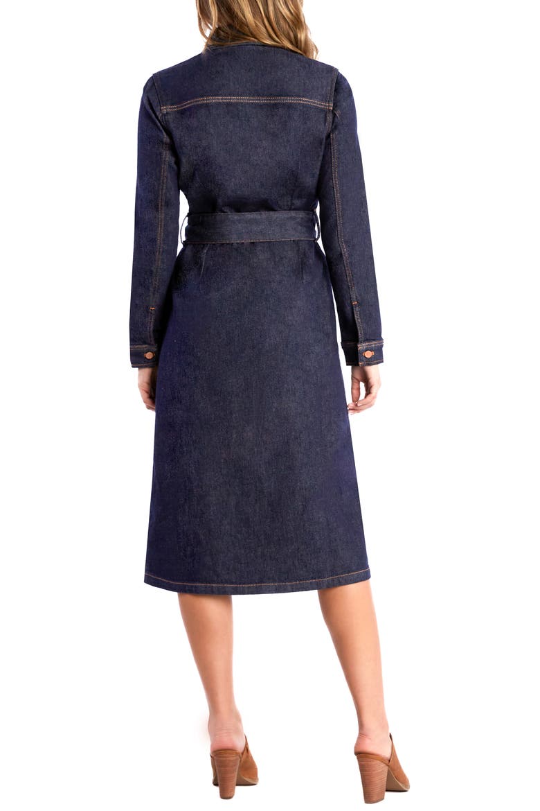 Allura Long Sleeve Denim Midi Shirtdress