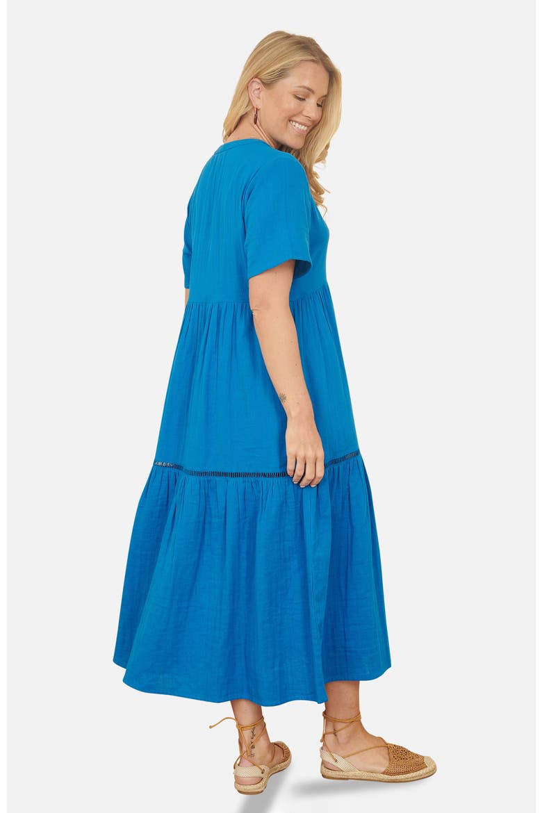 Cotton Kaftan Midi Dress