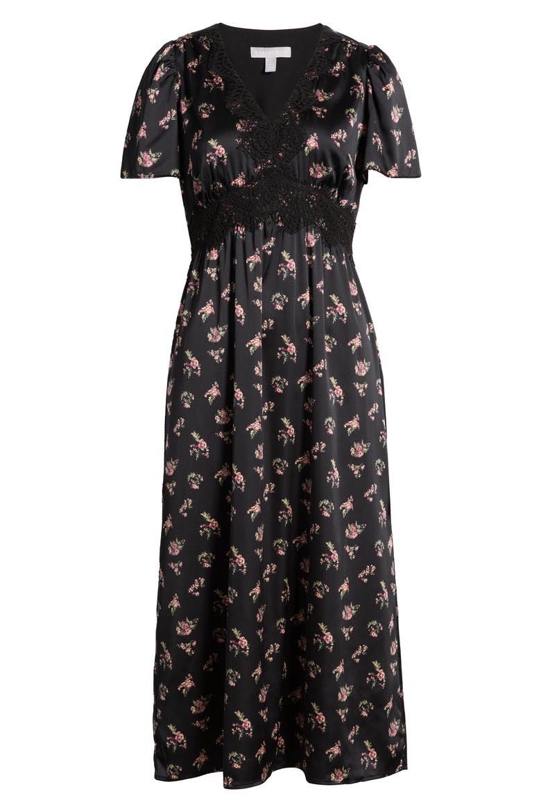 Puff Sleeve Midi Dress