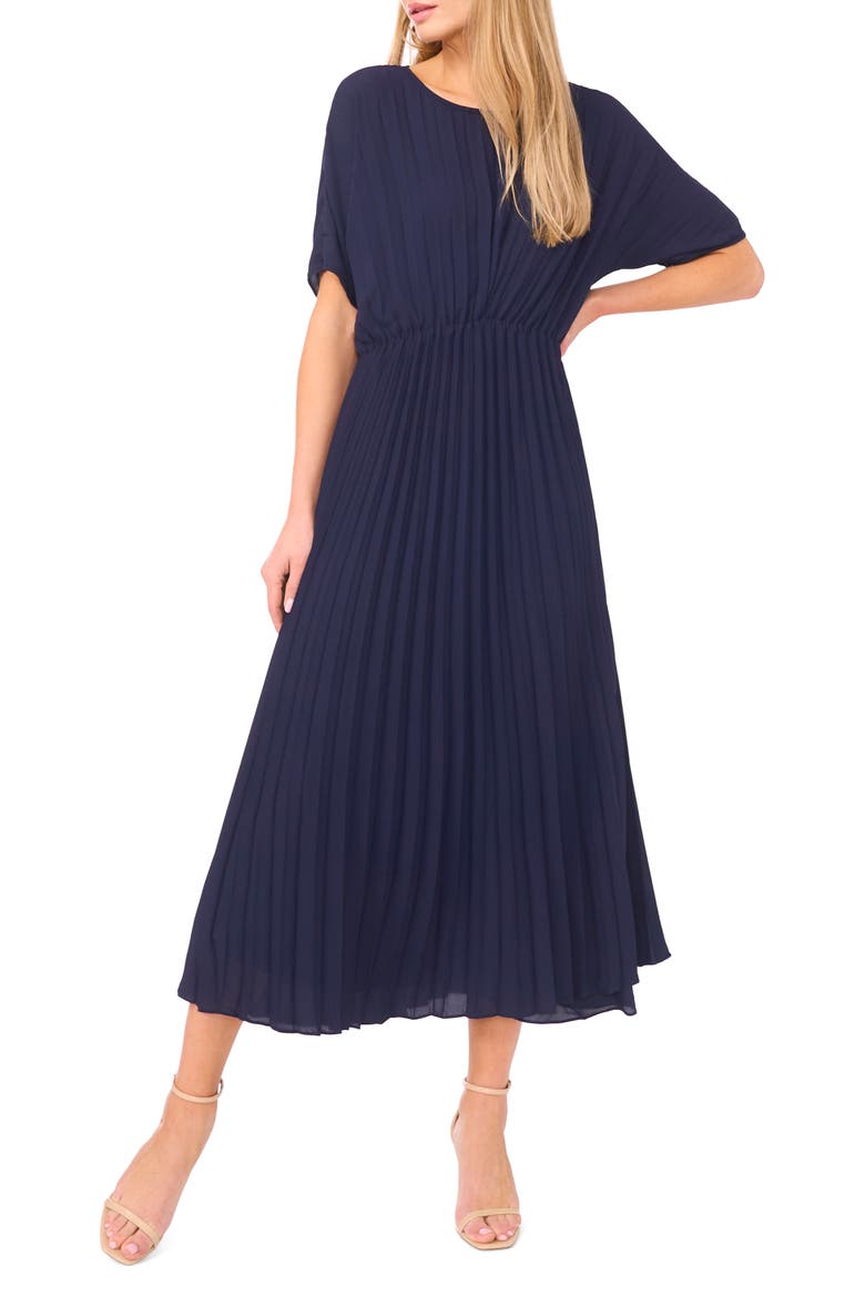 Pleated Midi Dress