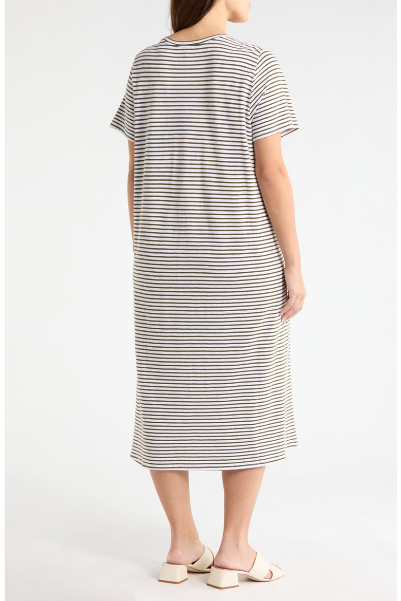 Stripe T-Shirt Midi Dress