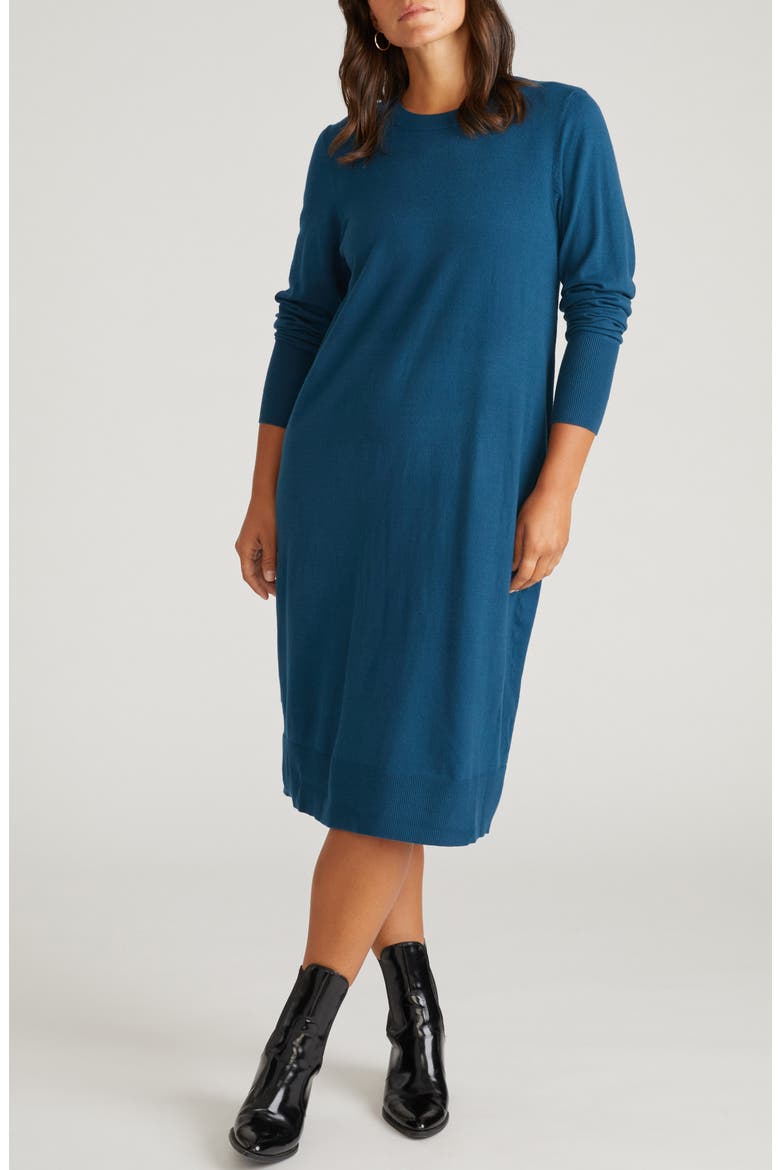 Everyday Long Sleeve Midi Sweater Dress