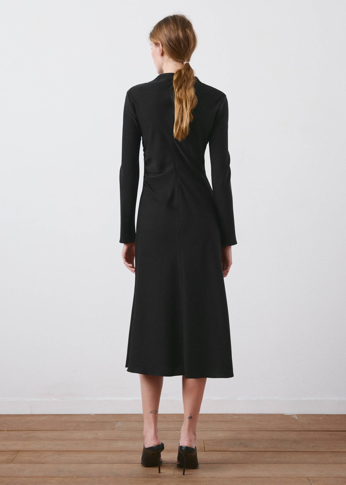 Ruched midi dress