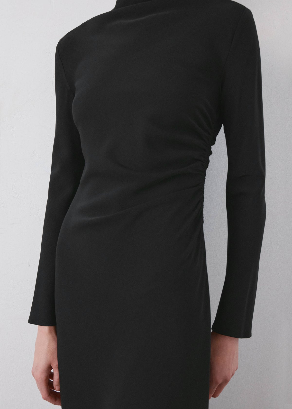 Ruched midi dress