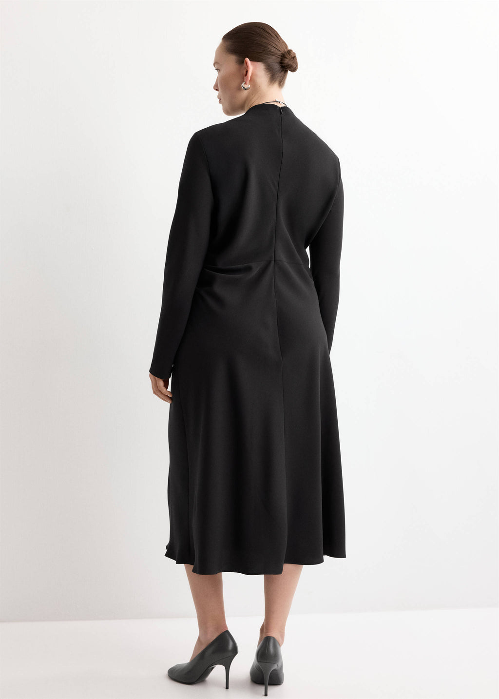 Ruched midi dress