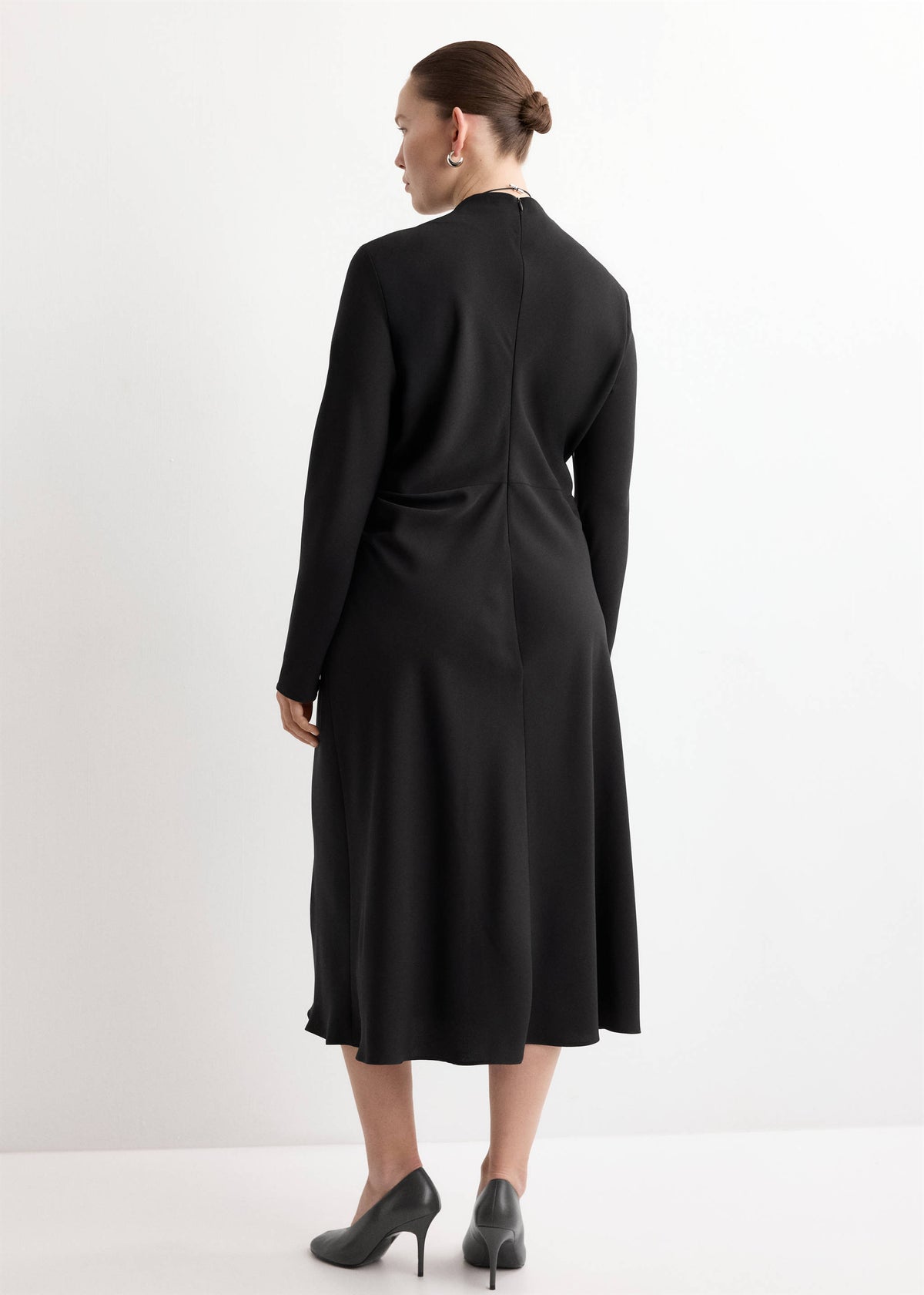 Ruched midi dress