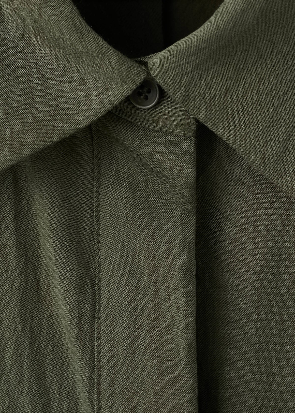 Belted lyocell shirtdress
