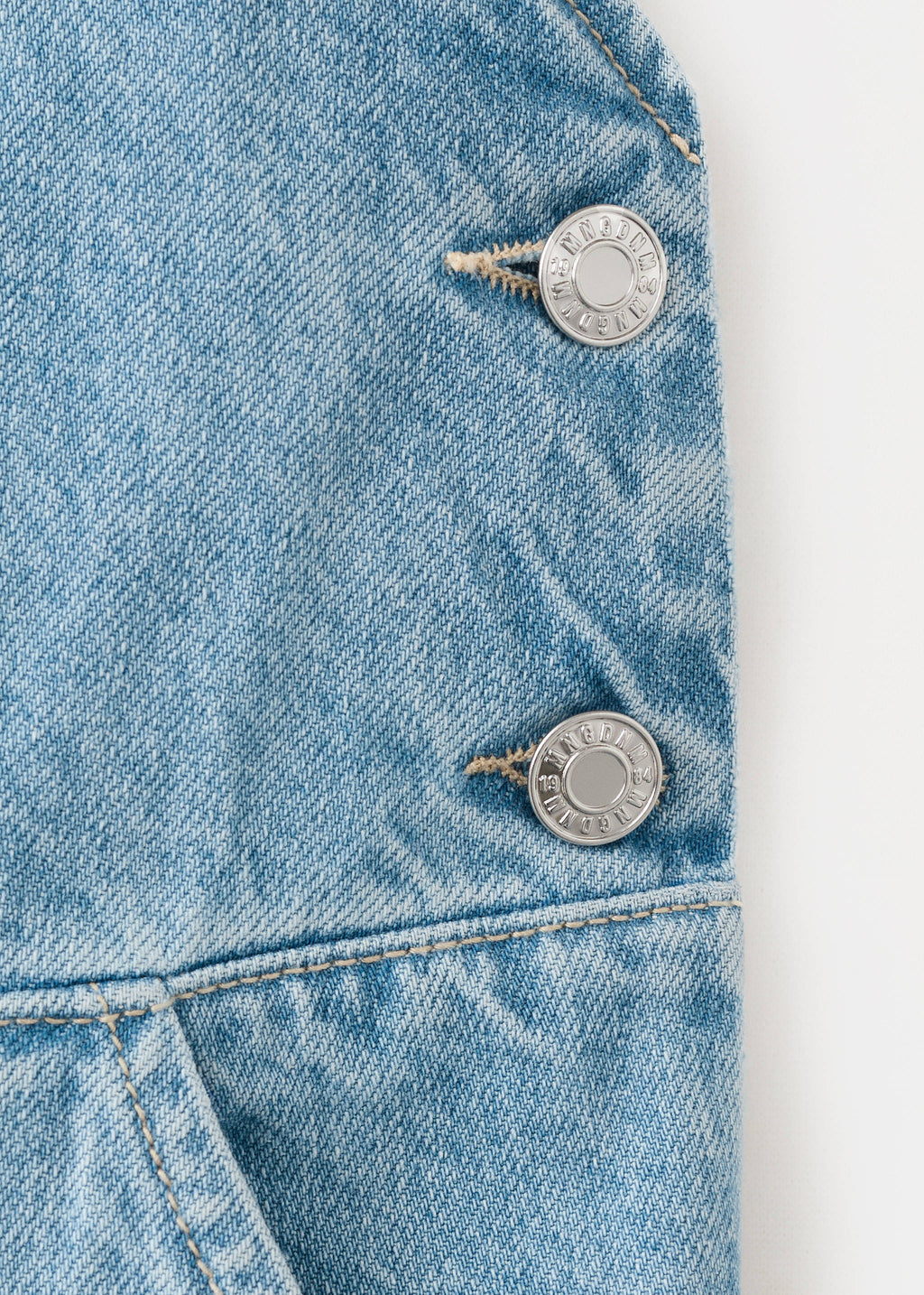 Maternity denim dungarees