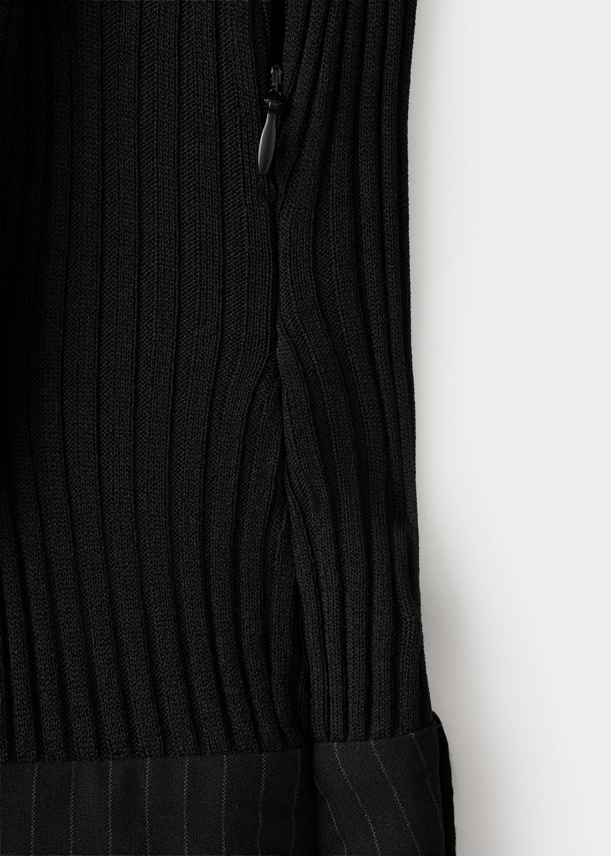 Contrast-bodice long jumpsuit