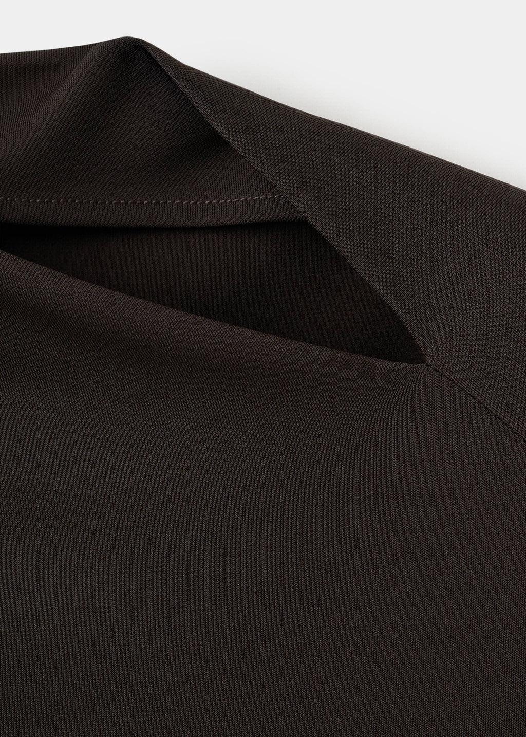 Boat-neck ruched dress