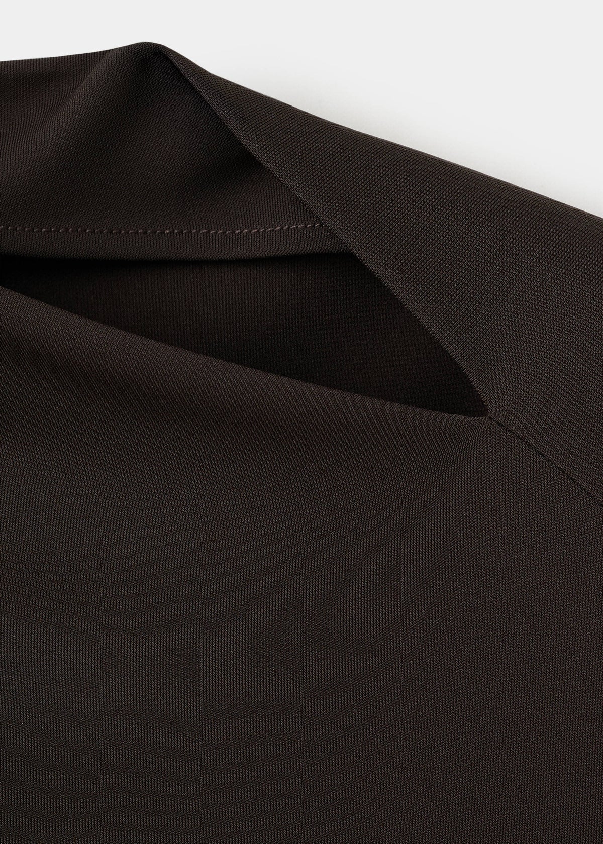 Boat-neck ruched dress