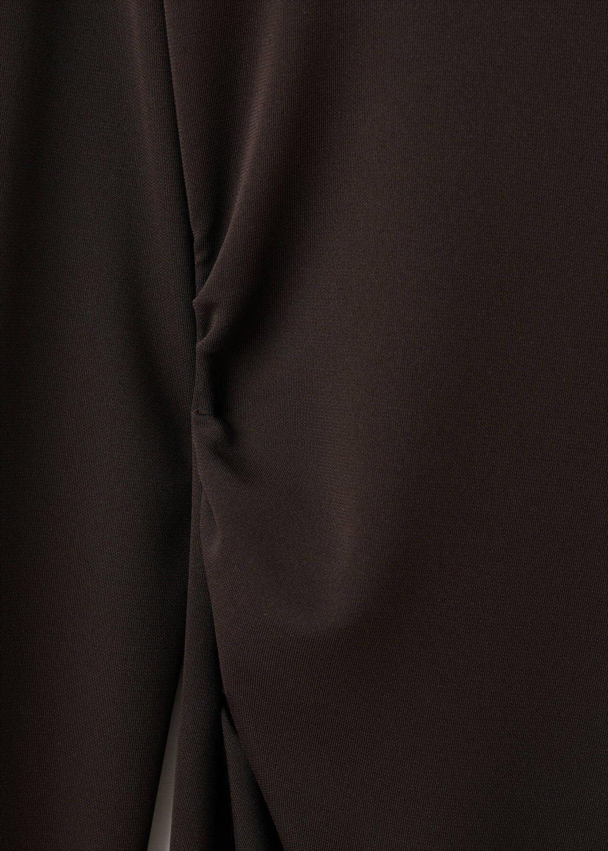 Boat-neck ruched dress