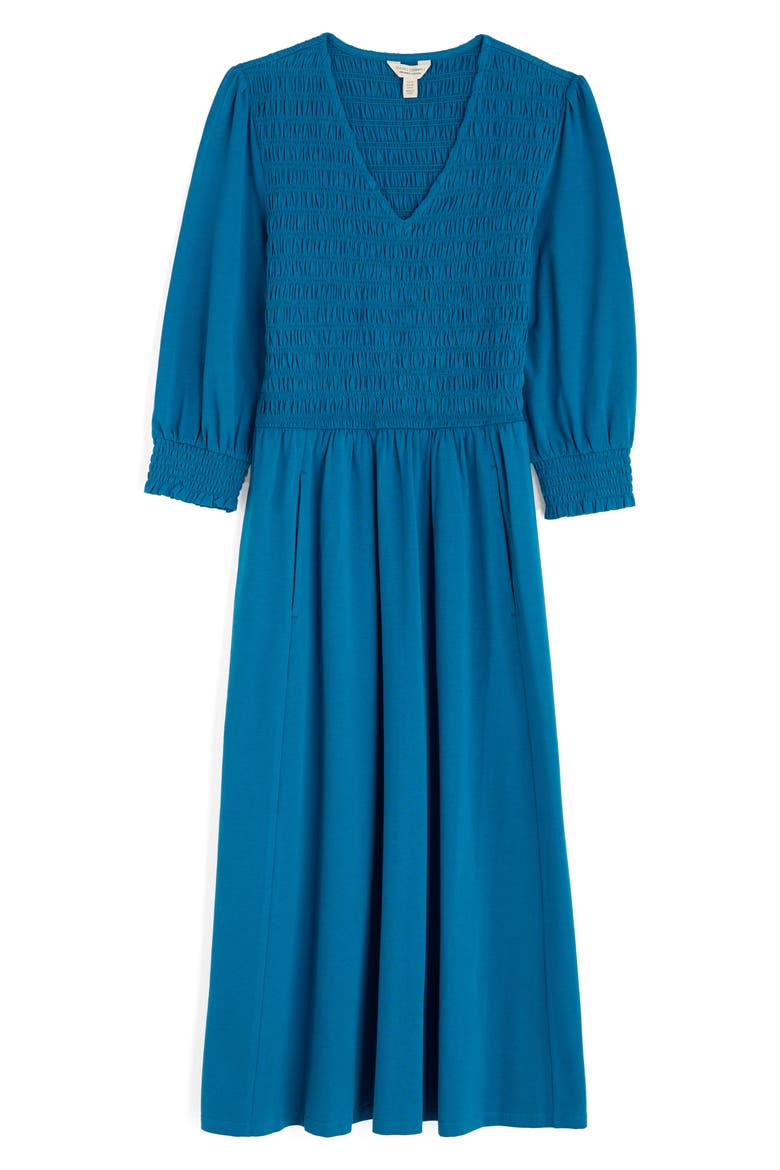 Sea Sound Smocked Midi Dress