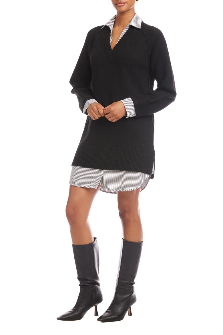 Carrie Mixed Media Minidress