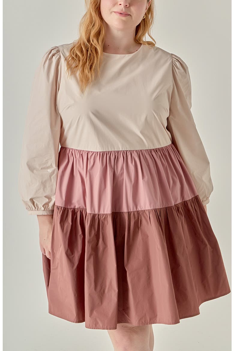 Colorblock Tiered Minidress
