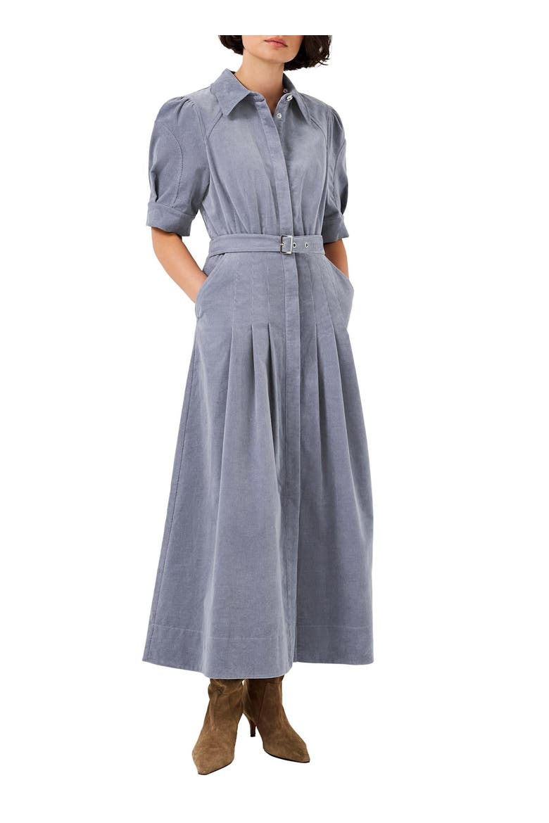 Corduroy Belted Midi Dress